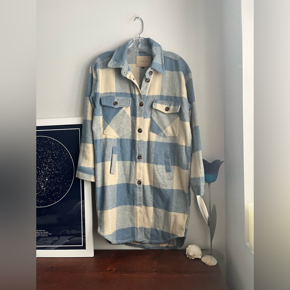 Long Plaid Shacket